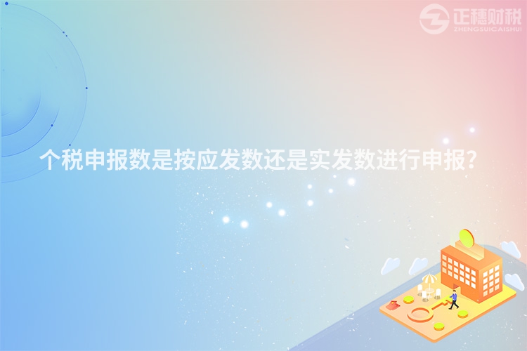 个税申报数是按应发数还是实发数进行申报？