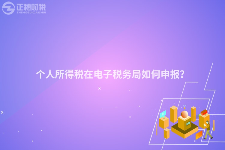 个人所得税在电子税务局如何申报？