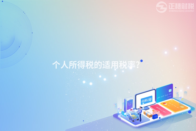 个人所得税的适用税率？
