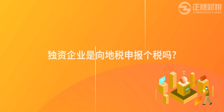 独资企业是向地税申报个税吗?
